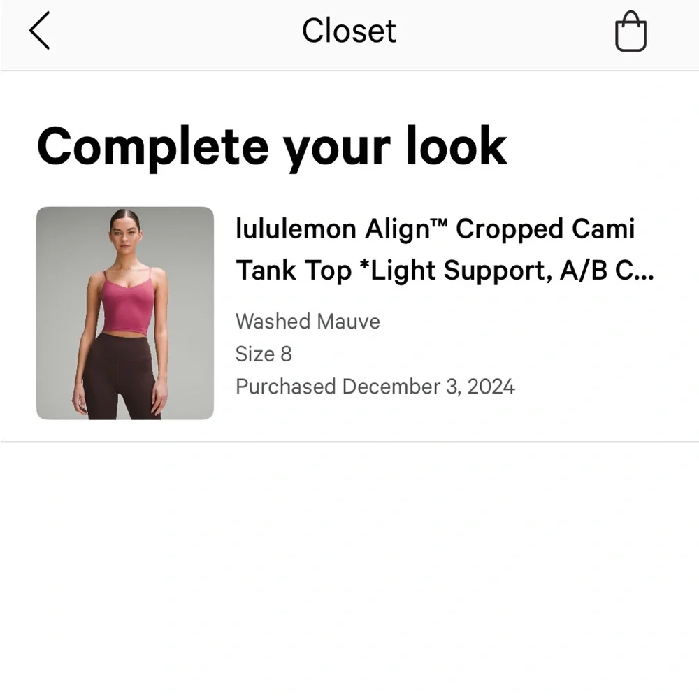 lululemon align cropped cami tank top - Picture 10 of 10